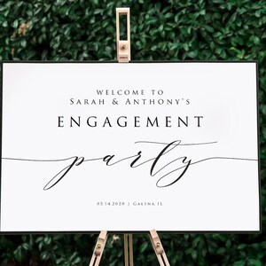 Welcome Sign, Printable Script Welcome Poster Template, Calligraphy Welcome Sign, Instant ...