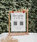 Modern Honeymoon Fund Sign, Venmo Honeymoon Wish Sign, Editable Wedding Sign, 8x10, TEMPLETT, Instant Download, WLP-SIL 5638