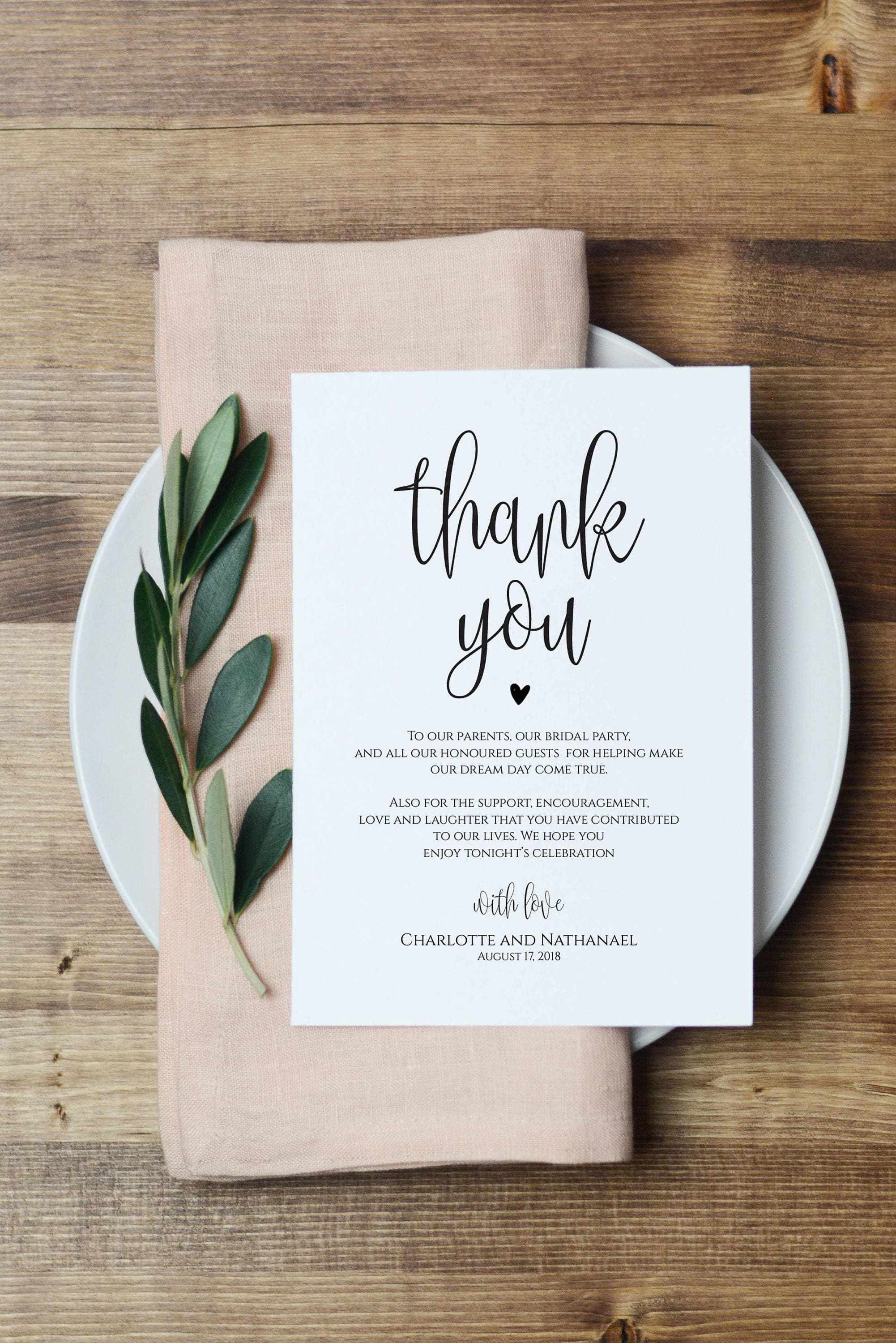 Wedding Thank You Note Template Ubicaciondepersonas cdmx gob mx