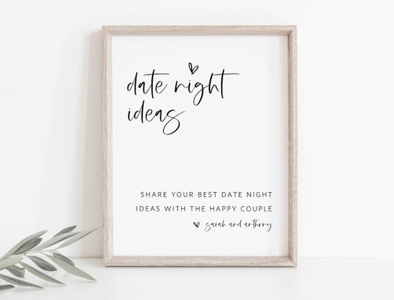 Date Night Idea Cards,Bachelorette Party Night,Advice
