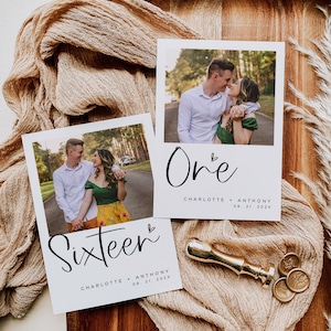 Photo Table Numbers, Modern Table Numbers, Wedding Photo Table Numbers, Reception Table Numbers, 5x7, 4x6, Edit with TEMPLETT, WLP-SIL 6999