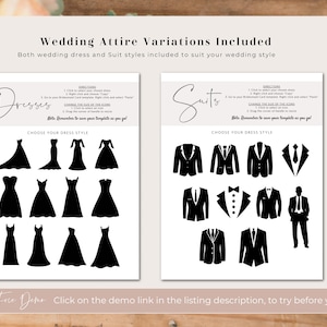 Editable Bridesmaid Information Card, Bridal Party Information Template, Bridal Proposal Card, Infographic, Edit with TEMPLETT, WLP-SIL 5252 image 4