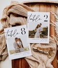 Photo Table Numbers, Modern Table Numbers, Wedding Photo Table Numbers, Reception Table Numbers, 5x7, 4x6, Edit with TEMPLETT, WLP-SAL 7001