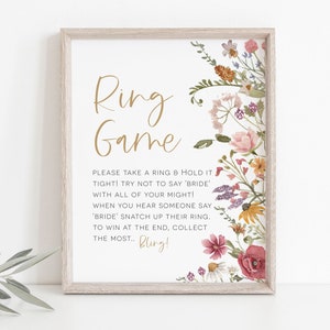 Wildflower Bridal Shower Game Bundle, Baby Shower Games, Games Bundle, Customize Baby Shower Games, Edit with TEMPLETT, WLP-WIL 4785 image 4