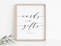 Cards and Gifts Sign, Cards and Gifts Sign Printable, 8x10, Wedding Template, Wedding Sign, TEMPLETT, WLP-SCR 4303