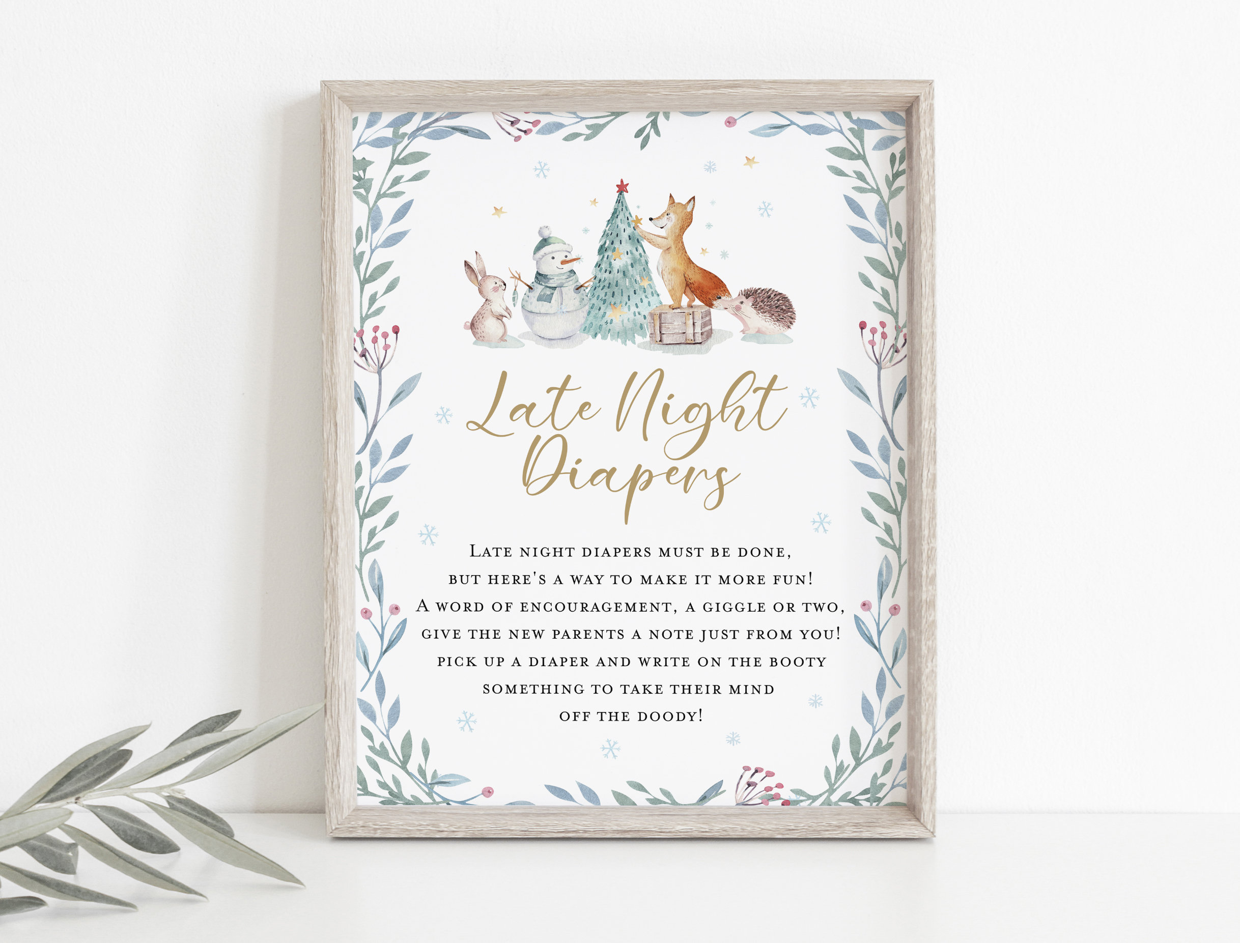 Printable Late Night Diapers Sign Diaper Thoughts Signs | Etsy