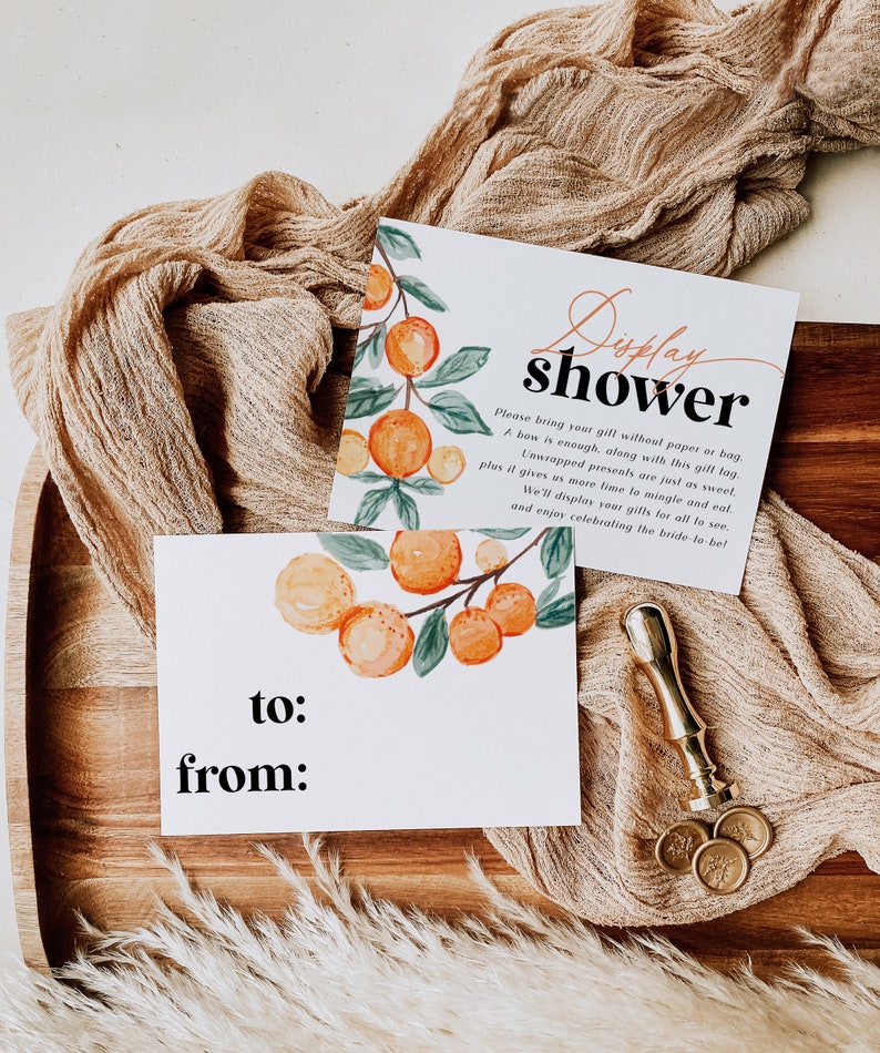 No Wrap Shower Card, Enclosure Card Set, Display Shower Insert Card ...