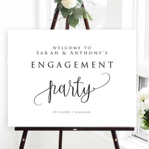 Welcome Sign, Printable Script Welcome Poster Template, Calligraphy Welcome Sign, Instant ...