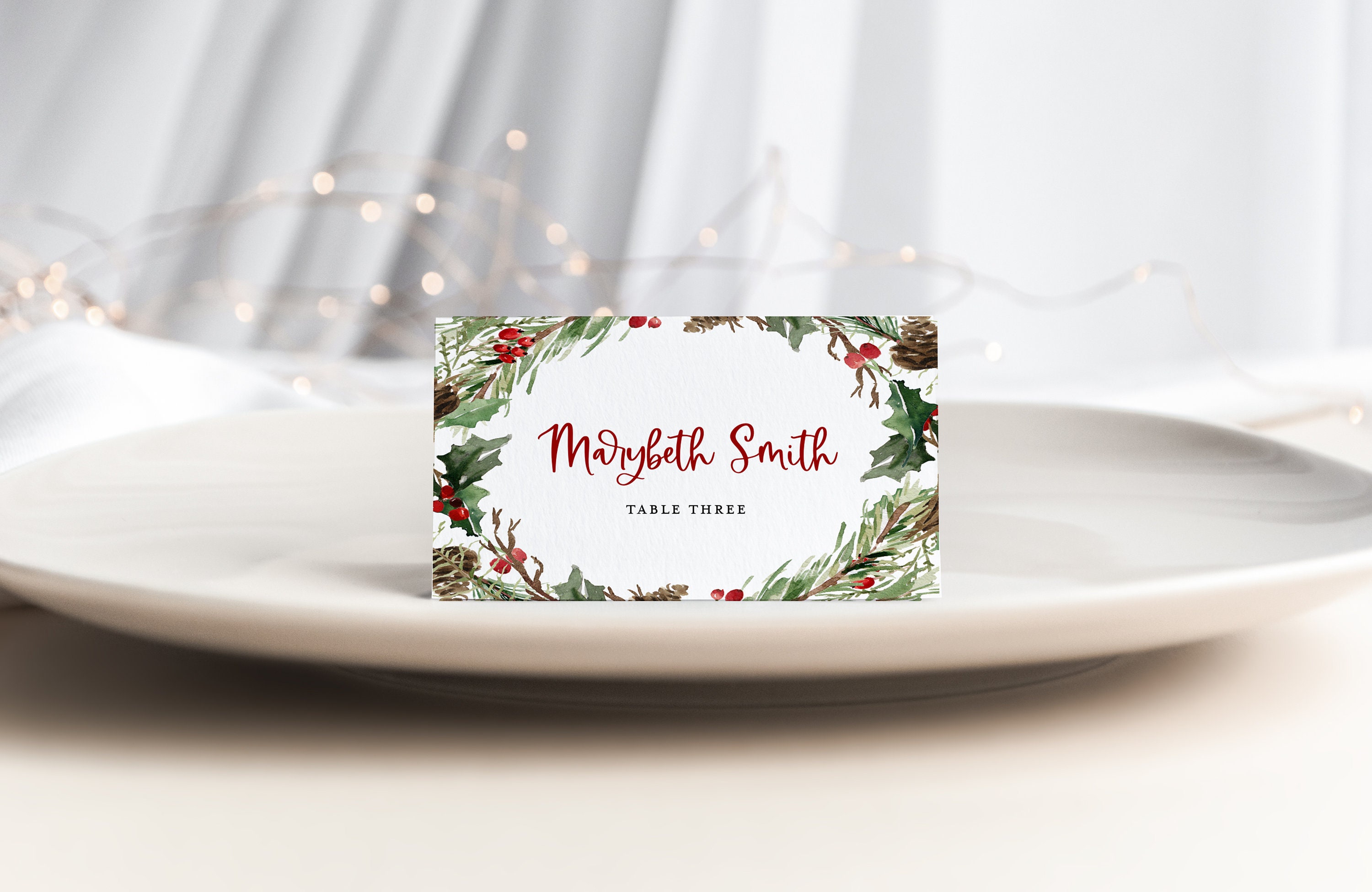 Christmas place card deals