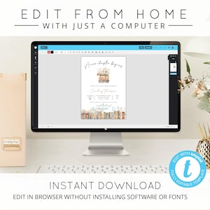 Our Next Chapter Begins Bridal Shower Invitation, Storybook Bridal ...