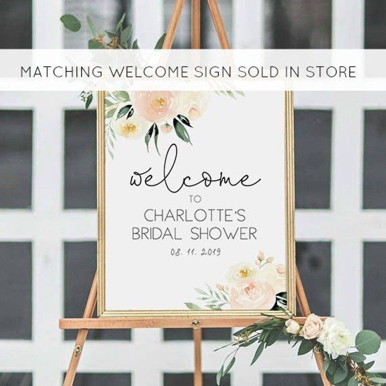 Blush Bar Menu Sign Greenery Bar Menu Template Printable Bar Etsy