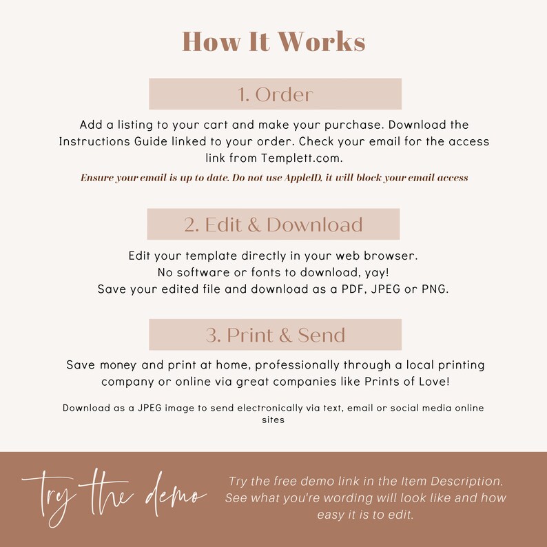 Bridal Shower Invitation, Dusty Pink Bridal Invitation, Boho Bridal Shower Invitation, Instant Download, Edit with TEMPLETT, WLP-ROS 4839 image 5