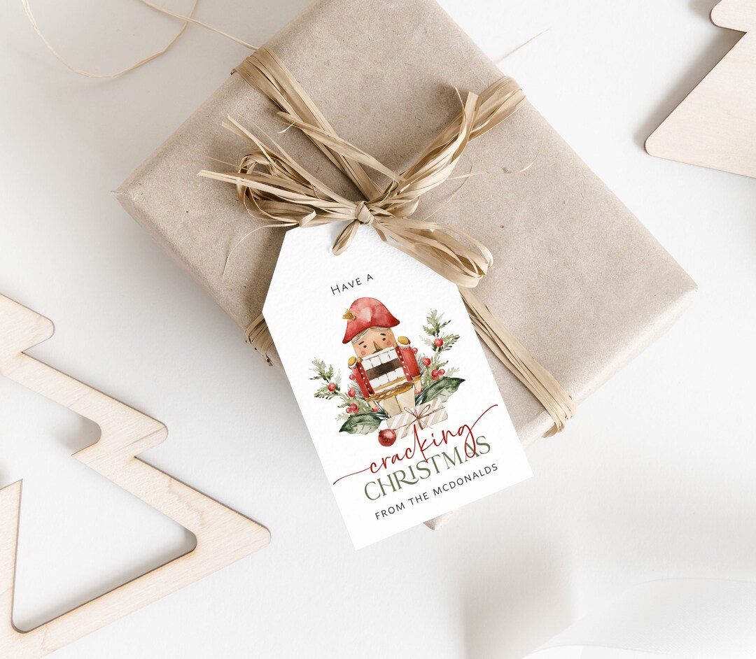 Nutcracker Christmas Gift Tag, Printable Christmas Tags, Christmas Gift ...
