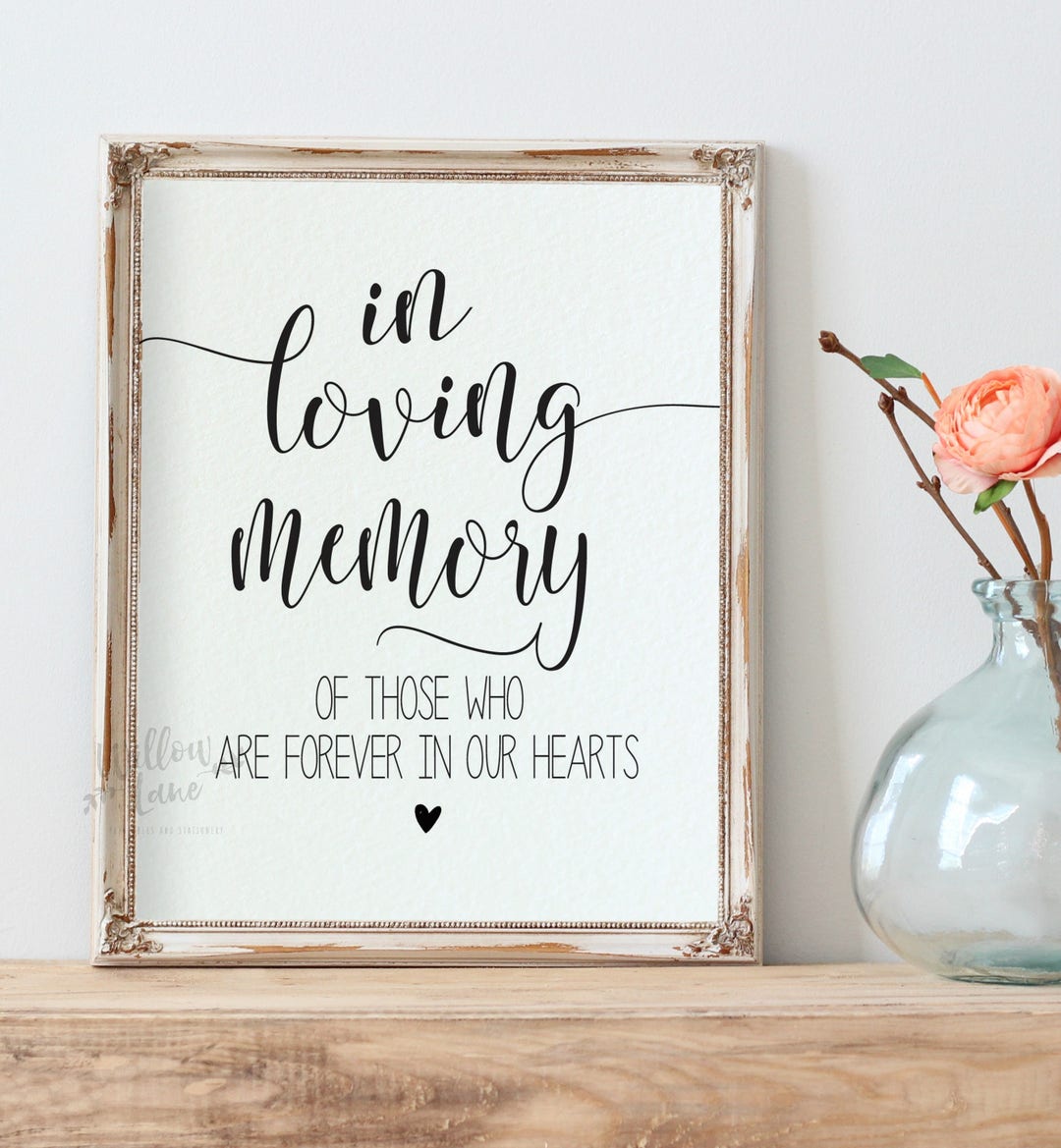 Memory Sign In Loving Memory Sign, Wedding Sign, Wedding Memory Sign Template, in ...