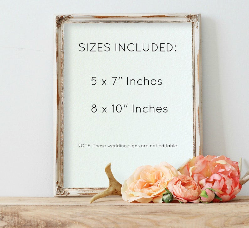 Floral Headband Station Sign, Baby Shower Headband Sign, Blush Headband Making Sign, Instant Download, WLP-SUN 1957 image 3