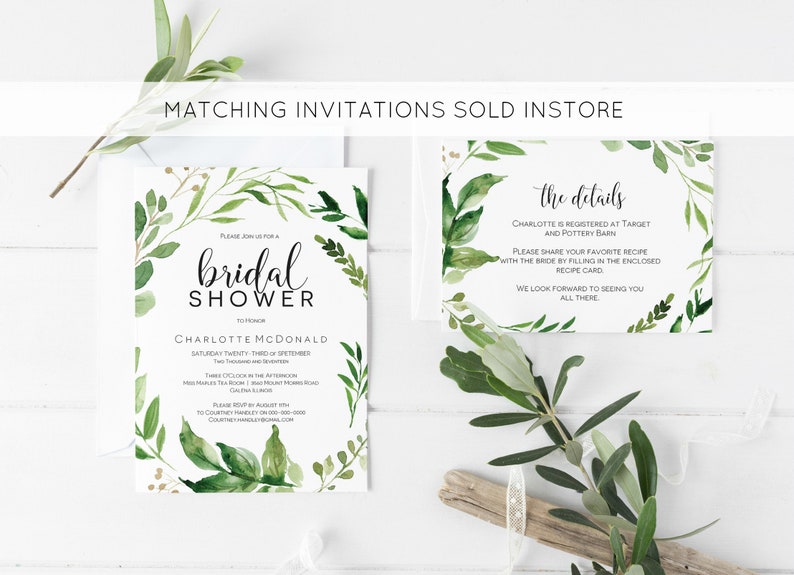 Greenery Bar Sign Printable Bar Menu Template Bar Sign - Etsy