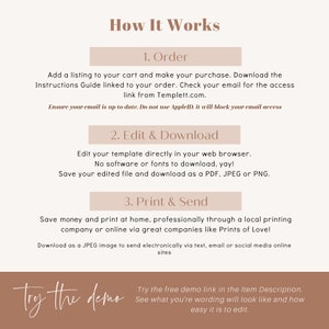 Bridal Shower Mad Libs, Bridal Mad Libs Game, Minimalist Bridal Shower Mad Libs, 100% Editable Text, Edit with TEMPLETT, WLP-PAL 5734 bild 6