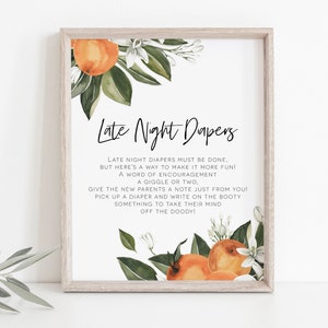 Citrus Baby Shower Game Bundle, Baby Shower Games, Orange Games Bundle, Customize Baby Shower Games, Edit with TEMPLETT, WLP-CIT 4211 image 3
