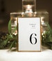 Minimalist Wedding Table Numbers, Modern Table Numbers, Templett Table Numbers, Reception Table Numbers, 5x7, 4x6, 3x5, WLP-SLI 2988 