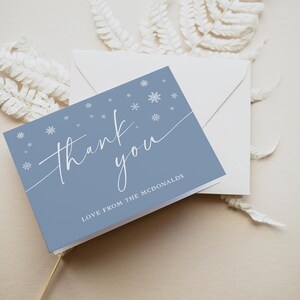 Winter Baby Shower Invitation, Baby It's Cold Outside Invitation, Modern Blue Baby Shower, Winter Wonderland Invite, TEMPLETT, WLP-WWL 7766 bild 6