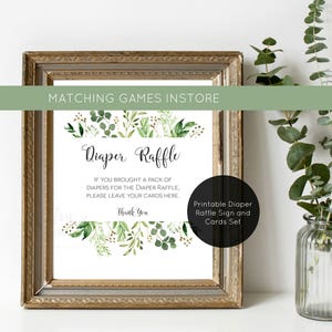 Greenery Baby Shower Invitation Template, Printable Eucalyptus Editable Invitation, WLP-EUC 401, Templett Baby Shower image 9