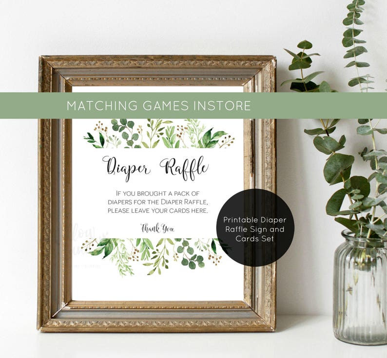 Greenery Baby Shower Invitation Template, Printable Eucalyptus Editable Invitation, WLP-EUC 401, Templett Baby Shower image 9