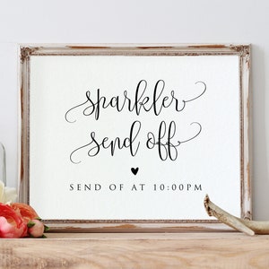 Sparkler Send Off Template, Sparklers Printable, Sparklers Sign, Wedding Sparkler Sign, Wedding Sign, Edit with TEMPLETT, WLP-ELE 894