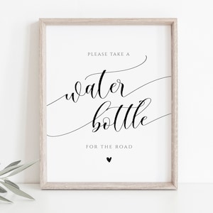 Wedding Water Sign, Ceremony Water Sign, Water Bottle Sign, Outdoor Wedding Signs, Rustic Wedding Sign, Edit with TEMPLETT, WLP-SOU 3619