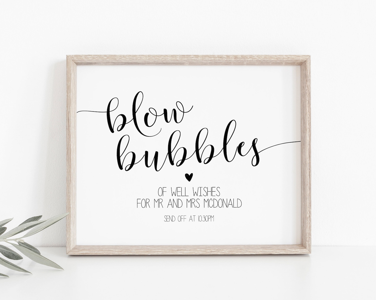 Blow Bubbles Wedding Sign Template Wedding Sign Printable Etsy