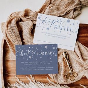 Winter Baby Shower Invitation, Baby It's Cold Outside Invitation, Modern Blue Baby Shower, Winter Wonderland Invite, TEMPLETT, WLP-WWL 7766 bild 5