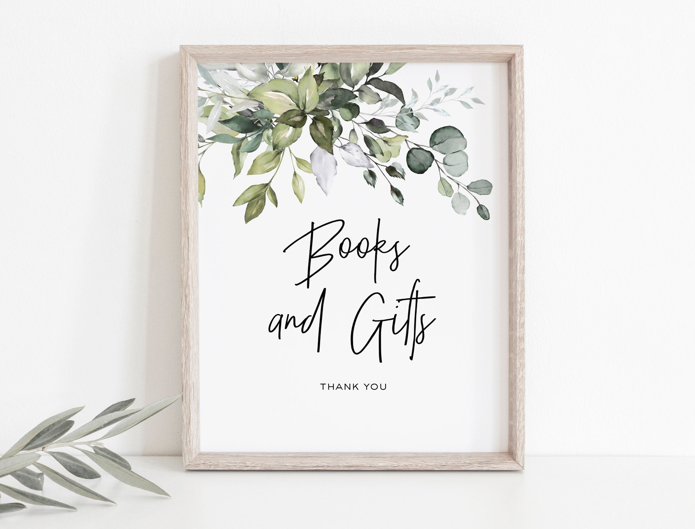 Cards and Gifts Sign Greenery Cards Sign Gifts Table Sign - Etsy