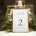 Wedding Table Numbers Printable Table Numbers Template - Etsy