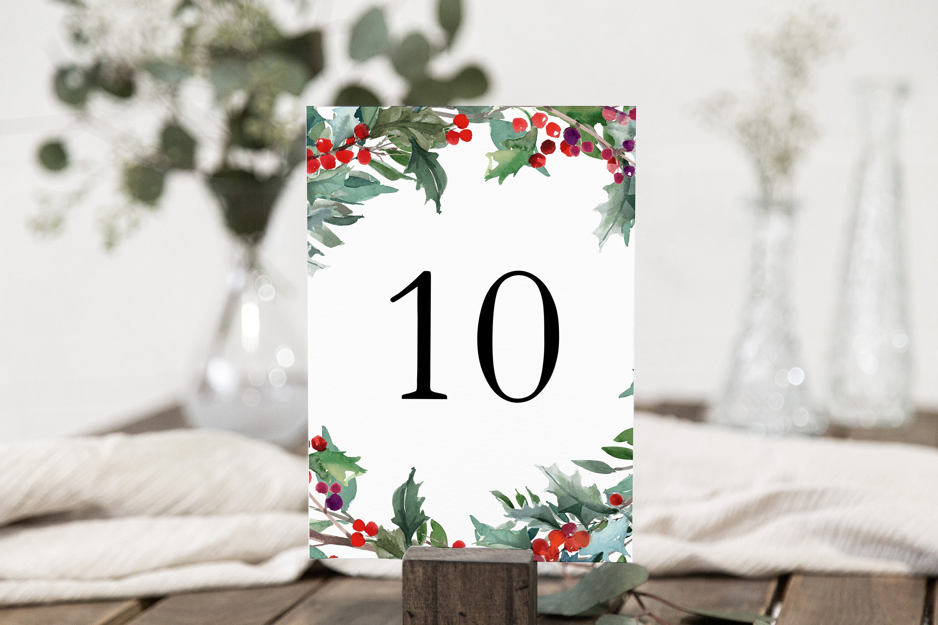Christmas Table Numbers Printable Table Numbers Template Etsy Christmas Table Numbers Printable Table Numbers Template Etsy