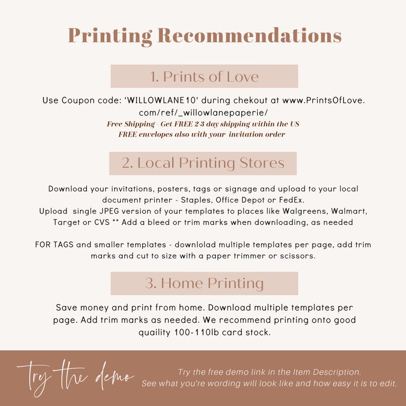 Wedding Menu Template, Printable Menu Card, 5x7 & 8x10 Wedding Menu Printable, Instant Download, Edit with TEMPLETT, WLP-PAL 5622 Bild 8