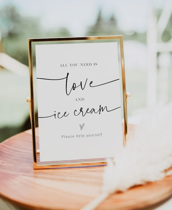 All You Need is Love and Ice-cream Sign, Ice-cream Bar Sign