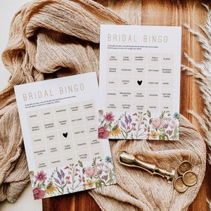 Wildflower Bridal Shower Game Bundle, Baby Shower Games, Games Bundle, Customize Baby Shower Games, Edit with TEMPLETT, WLP-WIL 4785 image 2