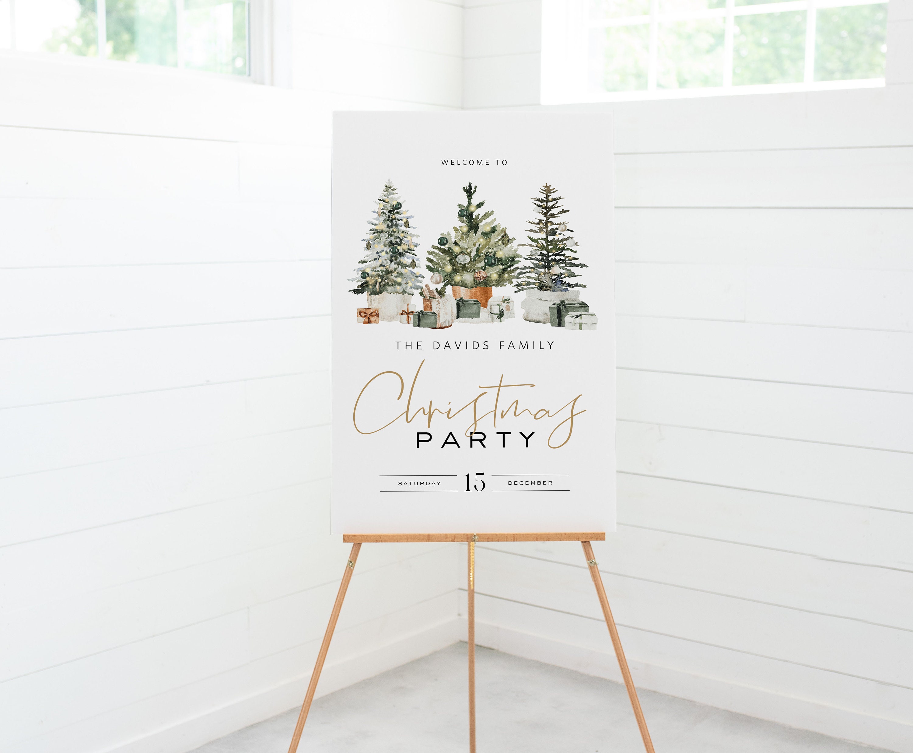 Christmas Welcome Sign, Welcome Poster, Printable Welcome Sign, 5 Sizes ...