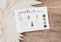 Editable Bridesmaid Information Card, Bridal Party Information Template, Bridal Proposal Card, Infographic, Edit with TEMPLETT, WLP-SIL 5252