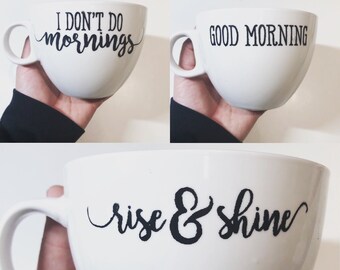 Farmhouse style mugs | Etsy