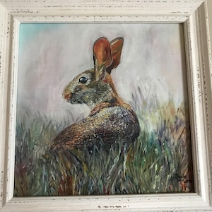 Hare art, hare picture, hare print, hare painting, Julie McLean