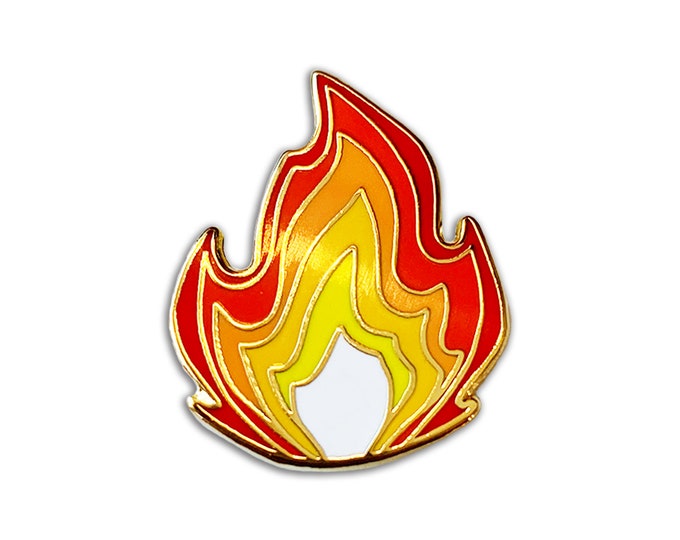 Fire Emoji Pin
