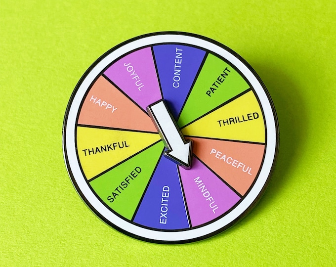 Mindfulness Wheel Pin [Spins!]