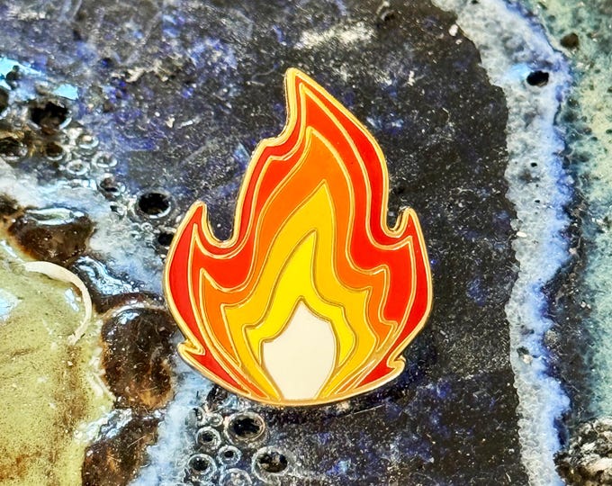 Fire Emoji Pin