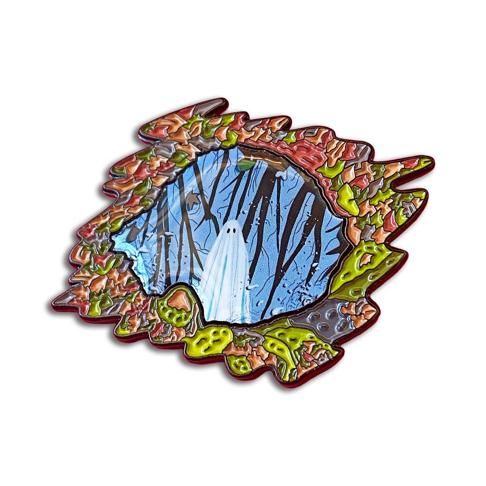 Ghost Puddle Pin [offset Layer!] - Etsy