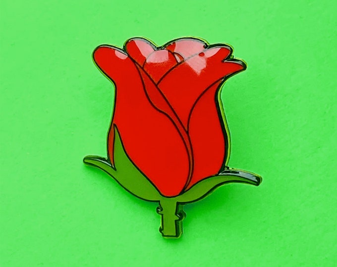 Red Rose Pin