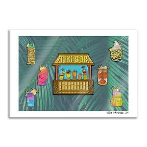 Tiki Bar Wydruk 13x19