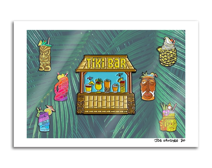 Tiki Bar 13x19 Print