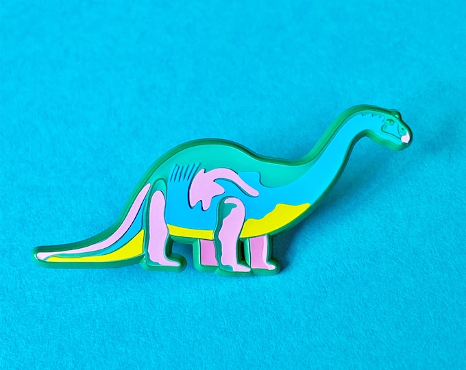 Neon Dino Pin