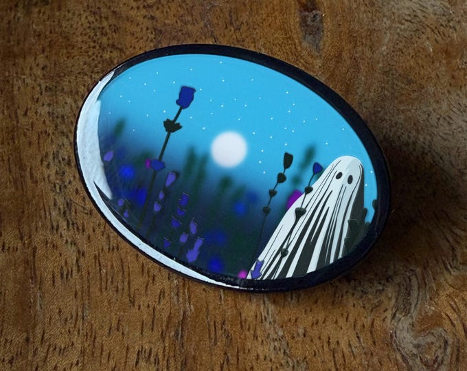 Moon Ghost Pin [2 Layers!]