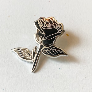 Black Rose Pin